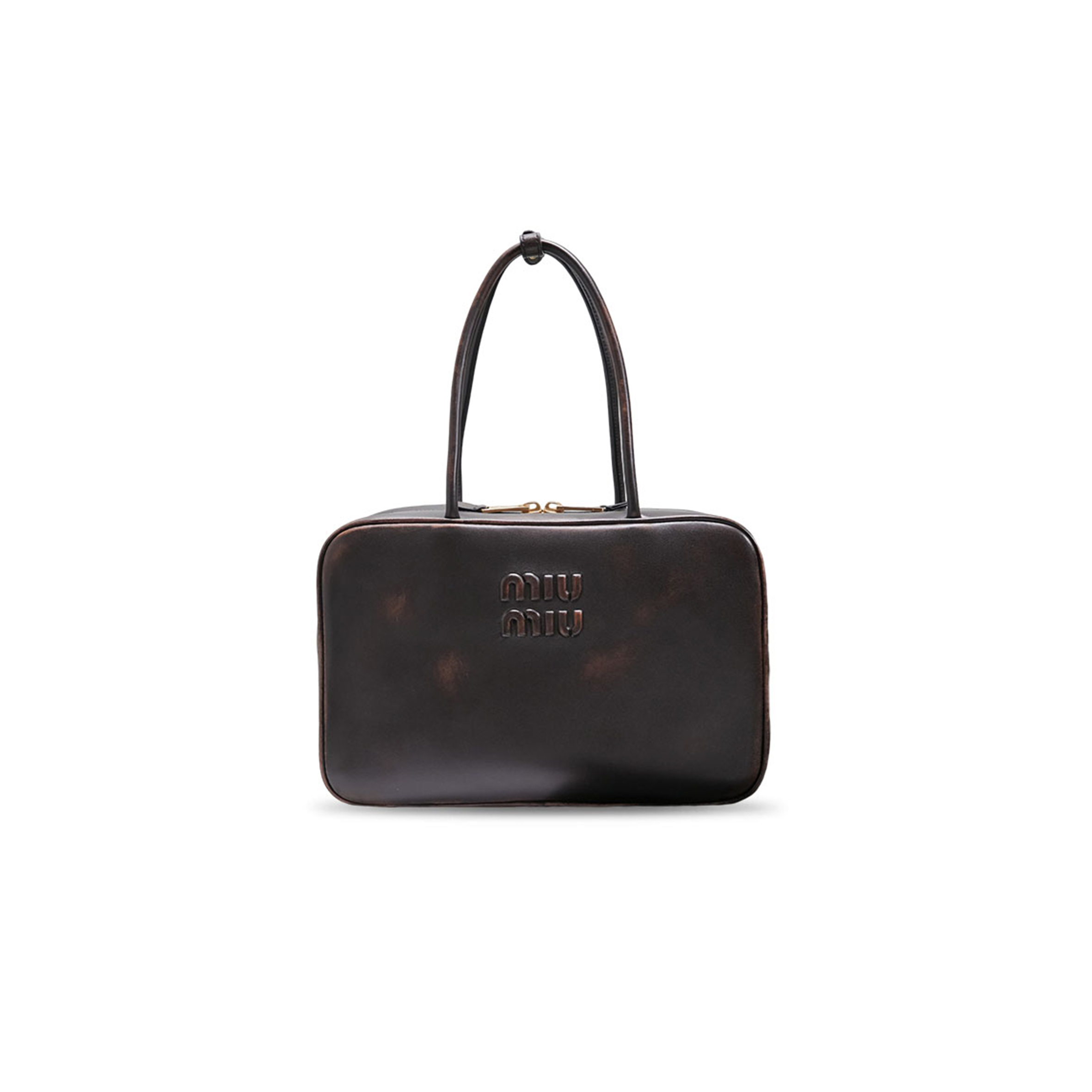 MIU MIU LEATHER BEAU BAG 5BB117 (34*21*12cm)